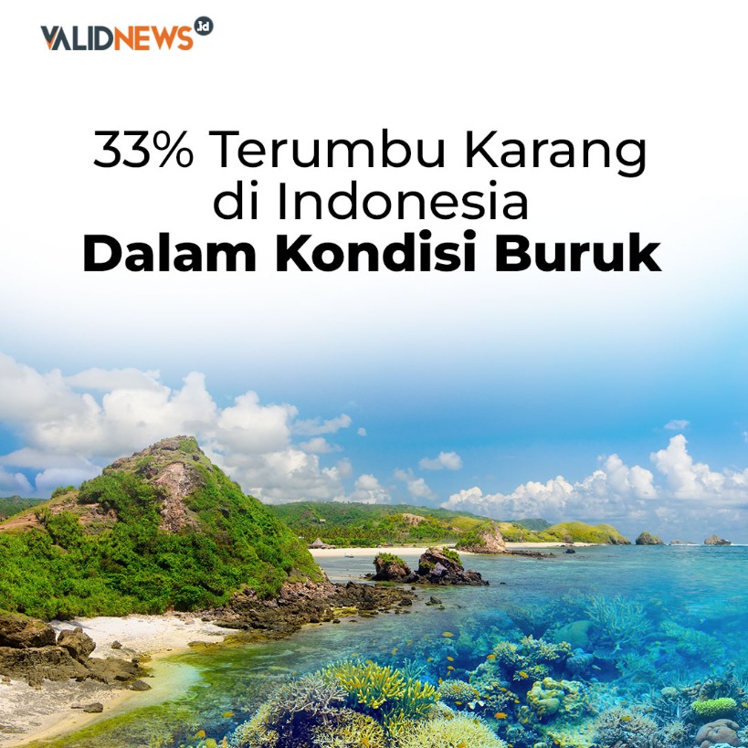33% Terumbu Karang di Indonesia Berkondisi Buruk
