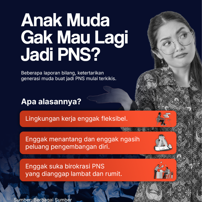 Anak Muda Gak Mau Lagi Jadi PNS?