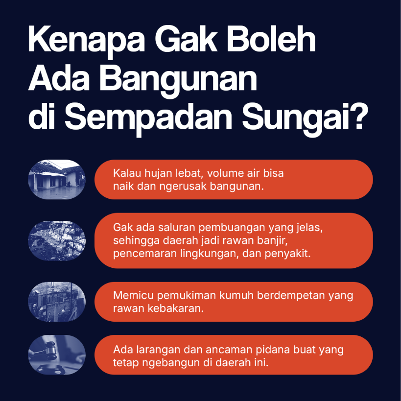 Kenapa Gak Boleh Ada Bangunan di Sempadan Sungai?