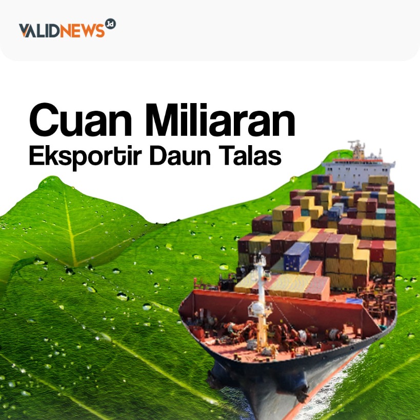 Cuan Miliaran Eksportir Daun Talas